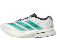 adidas Men's Adizero Boston 13 Running Shoes Sneaker, White/Pure Teal/Grey, 11 UK
