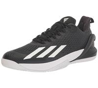 adidas Men's Adizero Cybersonic Tennis Shoe, Black/White/Carbon, 13.5 UK