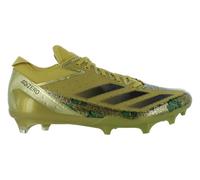 adidas Men's Adizero Electric Scrooge Mcduck American Football Sneaker, Gold Metallic/Black/Preloved Green, 12 UK