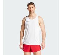 adidas Men's Adizero Essentials Aeroready Running Singlet Shirt, White, M