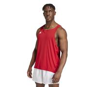 adidas Adizero Essentials Mens Running Vest Red Run Lightweight Jogging Tank Top