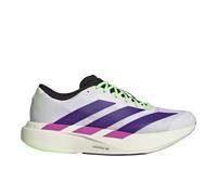 Adidas Mens Adizero Evo Sl M, White/Collegiate Purple/Lime Burst, 12 Wide