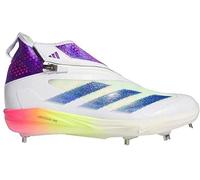 adidas Men's Adizero Impact+ Warp Sneaker, White/Lucid Blue/Lucid Pink, 8