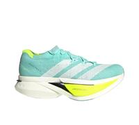 adidas Mens Adizero Prime X3 Strung Running Sneakers Shoes - Yellow, Flash Aqua/Zero Metallic/Lucid Lemon, 12