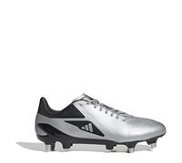 adidas Mens Adizero RS15 Pro Soft Ground Rugby Boots Silver/Black 8