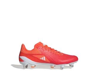 adidas Mens Adizero RS15 Ultimate Soft Ground Rugby Boots Red/White/Orange 10 UK