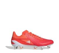 adidas Mens Adizero RS15 Ultimate Soft Ground Rugby Boots Red/White/Orange 7 UK
