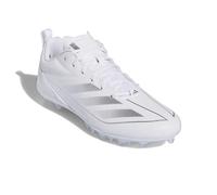 adidas Men's Adizero Spark Sneaker, White/Silver Metallic/White, 11.5
