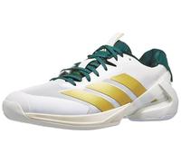 adidas Men's Adizero Ubersonic 5 Tennis Shoes Sneaker, White/Gold Metallic/Collegiate Green, 8 UK