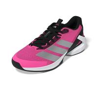 adidas Men's Adizero Ubersonic 5 Tennis Sneaker, Lucid Pink/Silver Metallic/Black, 7.5 UK