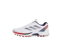 adidas Men's Adizero Zg Ryder Spikeless Golf Shoes Sneaker, Footwear White/Dark Blue/Red, 11.5 UK