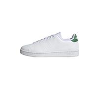 adidas Men's Advantage Shoes, Cloud White / Cloud White / Green, 7 UK