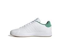 adidas Men's Advantage Base 2.0 Shoes, FTWR White/FTWR White/semi Court Green, 9.5 UK