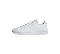 adidas Men's Advantage Base Court Lifestyle Shoes, Cloud White/Cloud White/Green, 8 UK