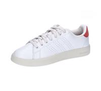 adidas Men's Advantage Premium Leather Shoes, core White/core White/Bright red, 11.5 UK