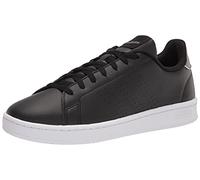 adidas Men's Advantage Sneaker, Black Black Grey, 11 UK