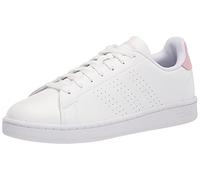 adidas Men's Advantage Sneaker, White Aero Pink, 6 UK