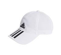 adidas Men's Aeroready 3-stripes Baseball Hat, White/Black/Black, One Size UK