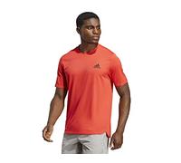 adidas Men's AEROREADY Designed for Movement Tee, Bright red/Black, L