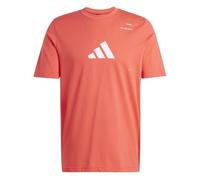adidas Men's AEROREADY Padel Category Graphic Tee, semi Lucid red, XXL