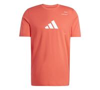 adidas Men's AEROREADY Tennis Category Graphic Tee, semi Lucid red, M