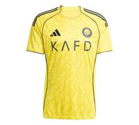 adidas Mens Al Nassr Home Shirt 2025 2026 Adults Short Sleeve Domestic Crew Neck