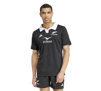 adidas Mens All Blacks Rugby Aeroready Short Sleeve Jersey Black L