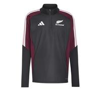 adidas Men's All Blacks Winterized Top Sweatshirt, ALL BLACK/maroon, M Tall