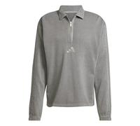 adidas Mens All Szn Washed Half Zip Crew Sweater