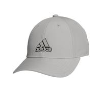 adidas Men's Alliance Medium Crown Structured Adjustable Fit Strapback Hat Baseball Cap, Wonder Alumina Grey/Black, One Size