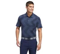 adidas Mens Allover Polo Shirt C Navy/Preloved Ink M
