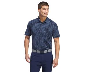 adidas Mens Allover Polo Shirt C Navy/Preloved Ink M