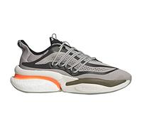 ADIDAS Men's AlphaBoost V1 Sneaker, Metal Grey/Screaming Orange/Olive strata, 6 UK