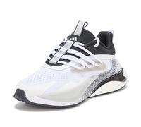 adidas Men's Alphaboost V2 Sneaker, White, Plain, Grey, Black, 10.5 UK
