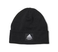 adidas Men's Amplifier Fold Beanie, Black/White F22, One Size