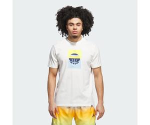 adidas Men's Another Bucket Graphic T-Shirt, Off White, L