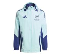 adidas Mens Arsenal All Weather Jacket 24 25 in Claqua - Blue - Size Medium