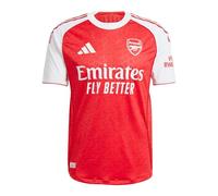 adidas Mens Arsenal Authentic Home Shirt 2025 2026 Short Red/White M