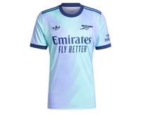 Adidas Arsenal Fc 24/25 3 Stripes Short Sleeve T-shirt Blue XL Men