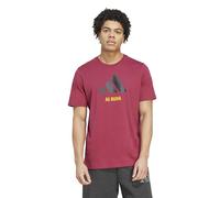 adidas Men's As Roma Seasonal Graphic T-Shirt, Legacy Burgundy/Black, XXL