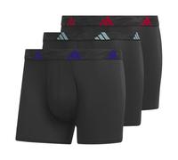 adidas Men's Athletic Fit Microfiber Trunk Underwear (3-Pack), Black/Team Royal Blue/Better Scarlet, XXL (Pack of 3)