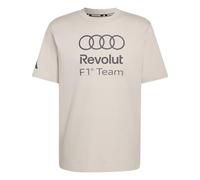 Adidas Audi F1 Team Dna Graphic Short Sleeve T-shirt Beige XS Men