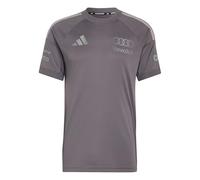 adidas Men's Audi Formula ONE Team Driver Jersey Replica Short Sleeve Men, Grey strata/Iron met., XL