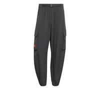 adidas Men's Audi Formula ONE Team Elevated Woven Pant, Utility Black/hi-res red, XL