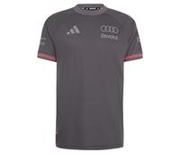 adidas Men's Audi Revolut Formula One Team 2026 Engineers & Marketing Authentic Driver Jersey Shirt, Grey strata/Iron met., 3XL