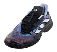 adidas Men's Barricade Tennis Shoe, Black/White/Blue Dawn, 10.5 D (M) Standard