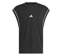 adidas Men's Basketball All World Sleeveless Tank, Black/Black, L