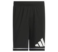 adidas Men's Basketball Badge of Sport Short, Black/White, L 5 inch