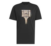 adidas Men's Basketball Gallery Graphic T-Shirt, Black, L