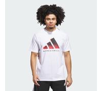 adidas Men's Basketball Graphic T-Shirt, White, M